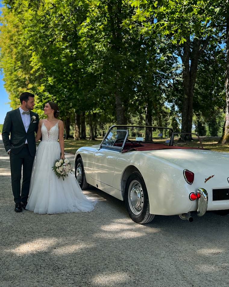 Sprite MkI ivoire lors d'un mariage